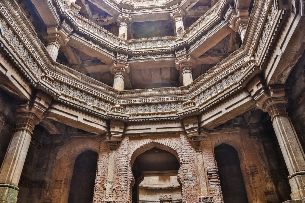 adalaj step well, adalaj ni vav, gujarat