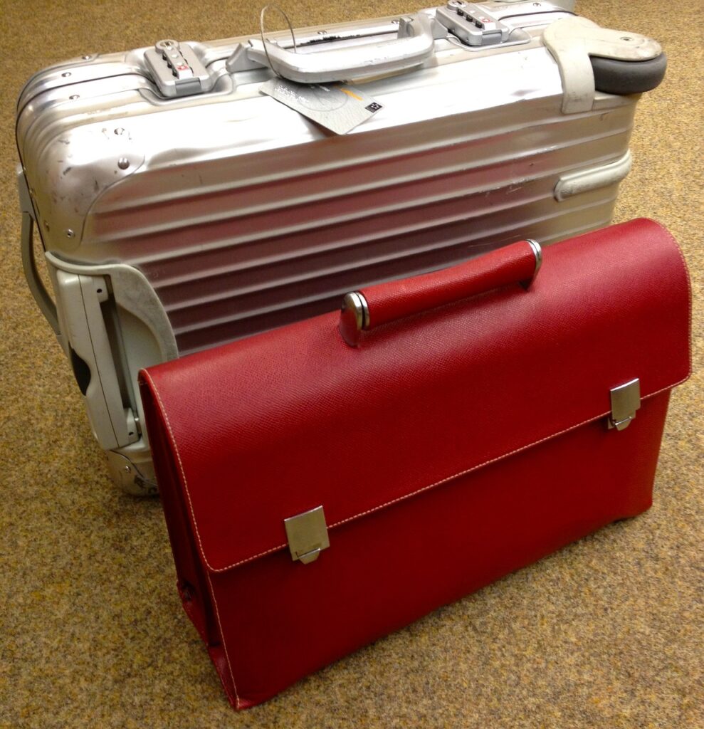 briefcase, suitcase, carry-on suitcase